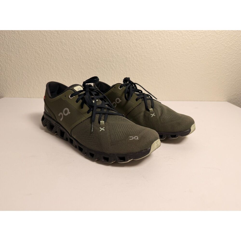 On Cloud X Olive Green Fir Men’s Size 12.5 Running Training Shoes 40.99242